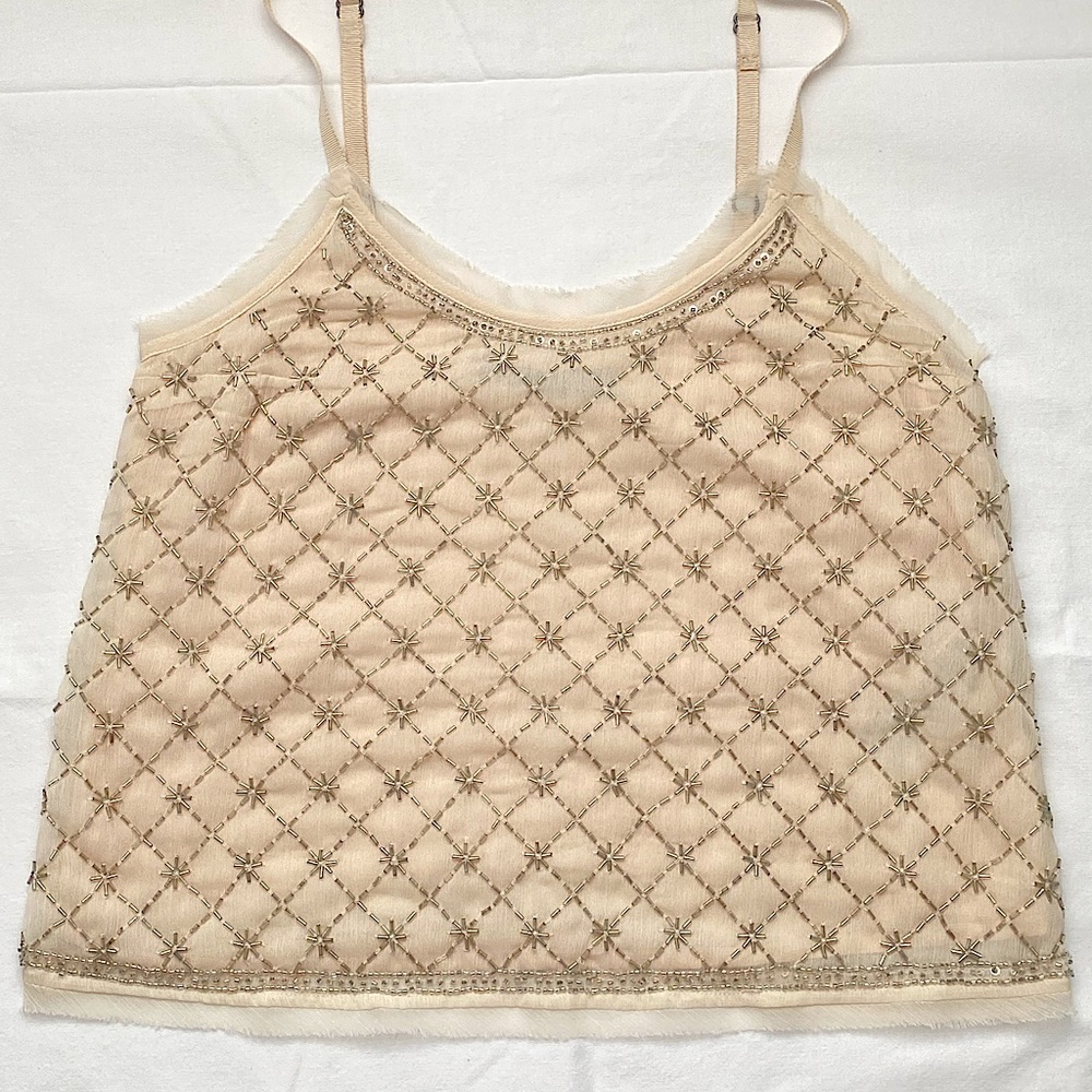 Women/girls Hand Beaded Beads Sequin Top